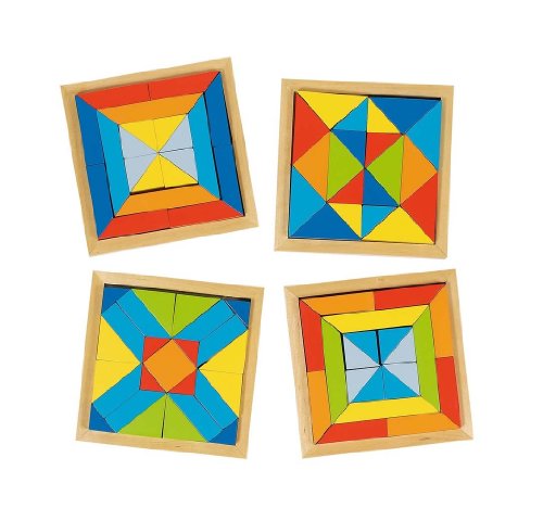 Goki- World Of Shapes, Puzzle I, Colore Misto, 57572