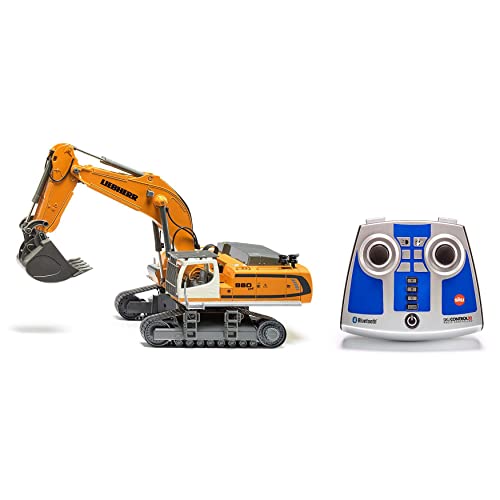 Siku 6740, Liebherr R980 Sme Escavatore Cingolato, Telecomandato, 1:32, Incluso Telecomando Bluetooth, Possibile Comando Tramite App Con Effetti Sonor