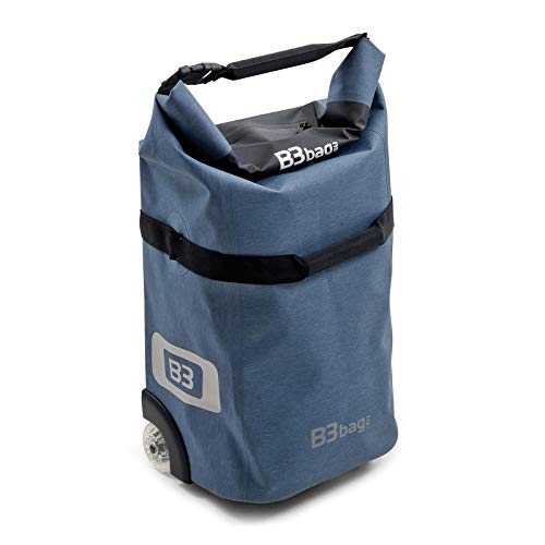 B&W- Bike.Cases Bike Cases B3 Bag (Colore Jeans, Con 2 Ruote + Manico Telescopico, Materiale Robusto, Impermeabile, Massimo Carico 15 Kg) 104996, 5920