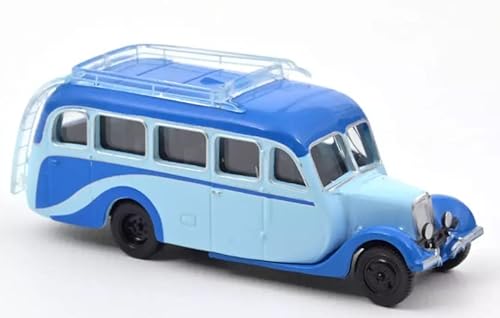 Norev- Citroën U23 Autocar 1947 Clair Et Bleu Moyen 1/87 Miniatura, Colore Blu, 1/87E, 159922