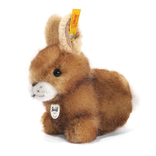 Steiff 080081 - Hoppel Il Coniglietto Marrone Peluche, 14 Cm