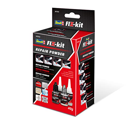 Revell- Fix-Kit Repair Powder, Adesivo Innovativo Per La Saldatura Di Materiali Accessori, Multicolore, Rev39703