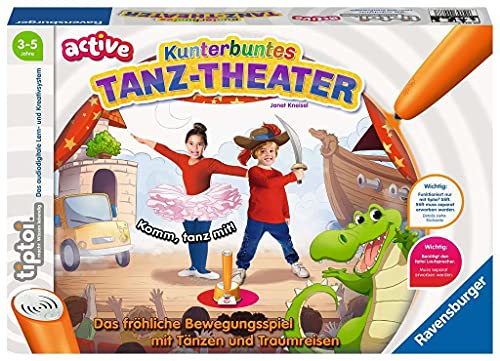 Ravensburger Tiptoi Active Spiel 00077 - Teatro Di Danza Colorata, Gioco Di Movimento A Partire Dai 3 Anni