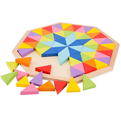 New Classic Toys Octagon Puzzle, Multicolore, Learn To-Octogan, 10515