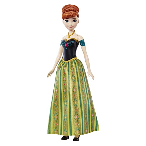 Disney Frozen - Anna Oggi, Per La Prima Volta, Bambola Con Look Elegante, Canta “Oggi, Per La Prima Volta” Dal Film Disney Frozen, Giocattolo Per Bamb