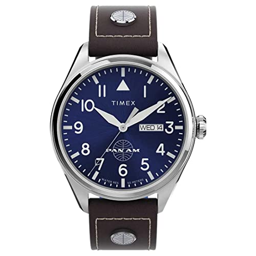 Timex Orologio Analogico Quarzo Uomo Con Cinturino In Pelle Twg030100