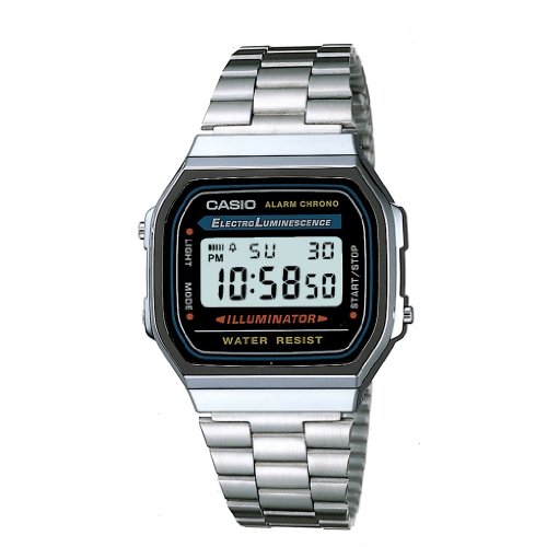 Casio Orologio Digitale Uomo Con Cinturino In Acciaio Inox A168Wa-1Yes