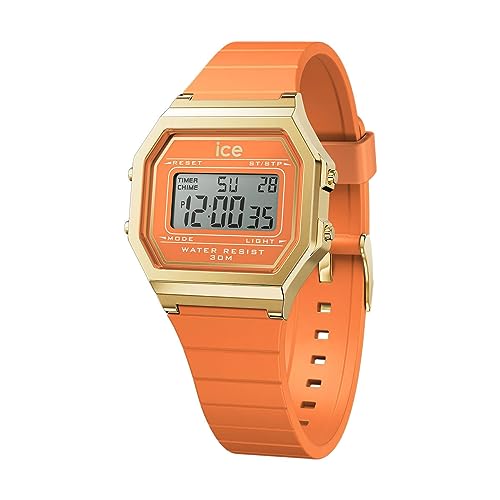 Ice-Watch - Ice Digit Retro Apricot Crush - Orologio Arancione Da Donna Con Cinturino In Plastica - 022052 (Small)