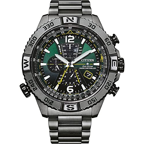 Citizen Orologio Cronografo Solare Uomo Con Cinturino In Acciaio Inossidabile At8227-56X