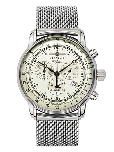 Zeppelin Orologio Analogueico Uomo Con Cinturino In Acciaio Inox 8680M-3