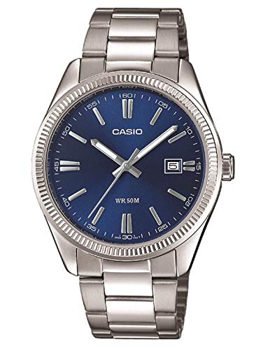 Casio Orologio Analogico Quarzo Uomo Con Cinturino In Acciaio Inox Mtp-1302Pd-2Avef