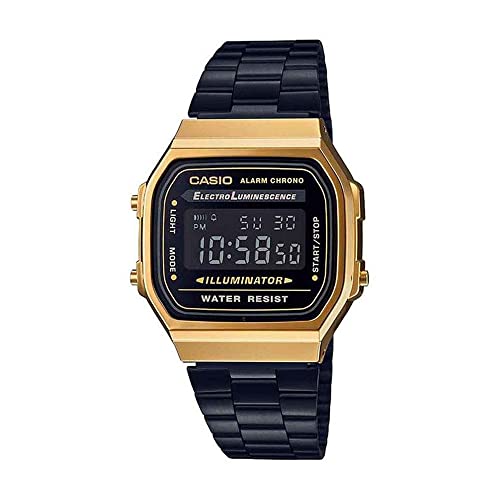 Casio Orologio Digitale Quarzo Unisex Con Cinturino In Acciaio Inox A168Wegb-1Bef