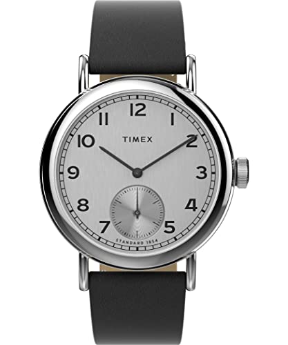 Timex Orologio Analogico Al Quarzo Uomo Con Cinturino In Pelle Tw2V71400