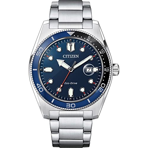 Citizen Orologio Analogo Al Quarzo Giapponese Uomo Con Cinturino In Acciaio Inossidabile Aw1761-89L