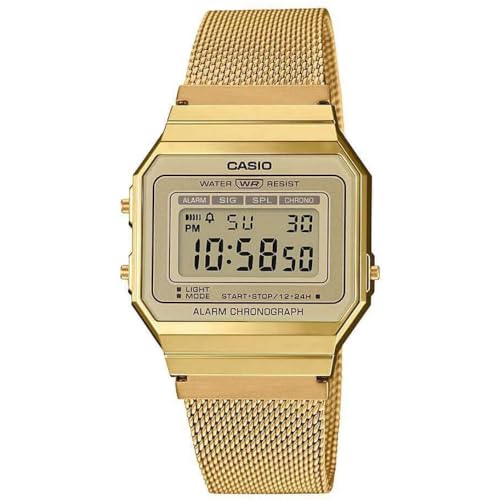 Casio Orologio Digitale Donna Con Cinturino In Acciaio Inox A700Wemg-9Aef