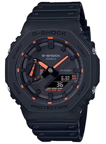 Casio G-Shock Ga-2100-1A4Er, Reloj Digital 49Mm Negro Uomo, Multicolor, One Size