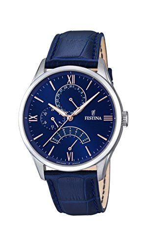 Festina Orologio Analogico Quarzo Uomo Con Cinturino In Pelle F16823/3