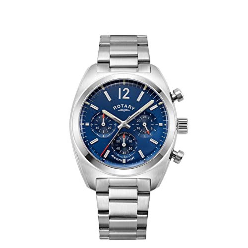 Rotary Orologio Analogico Al Quarzo Uomo Con Cinturino In Acciaio Inossidabile Gb05485