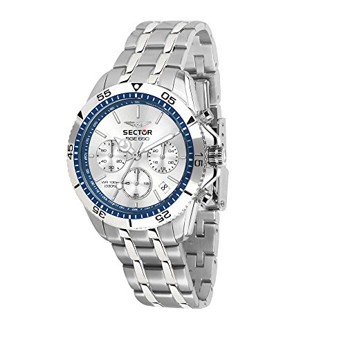 Sector No Limits Orologio Cronografo Quarzo Uomo Con Cinturino In Acciaio Inox R3273962003