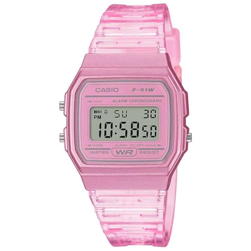 Casio Reloj Digital F-91Ws-4Ef 38Mm Rosa