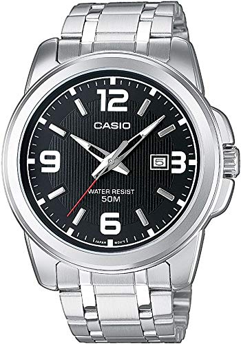 Casio Orologio Analogico Al Quarzo Uomo Con Cinturino In Acciaio Inossidabile Mtp-1314Pd-1Avef