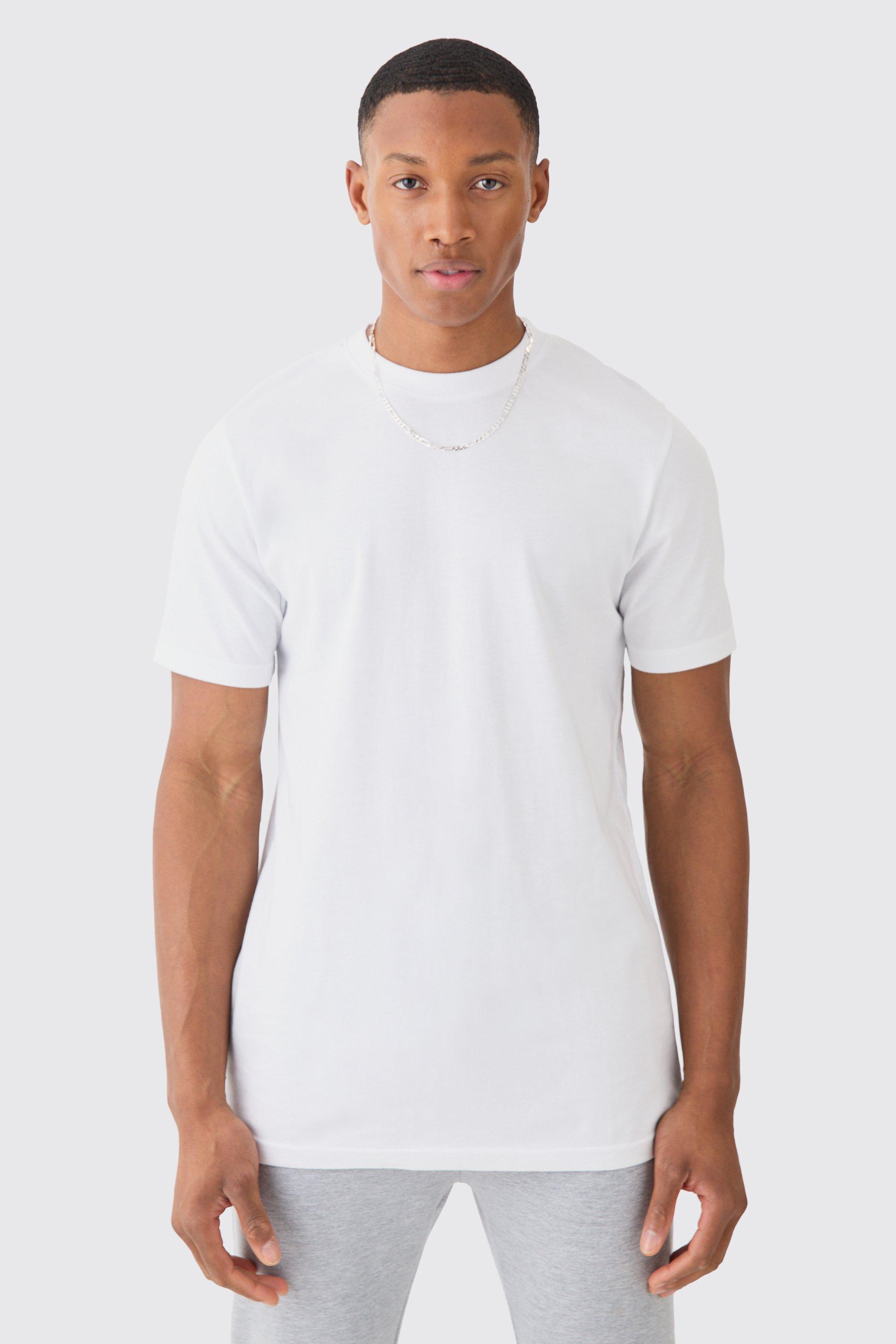 Slim Basic T-shirt, Bianco