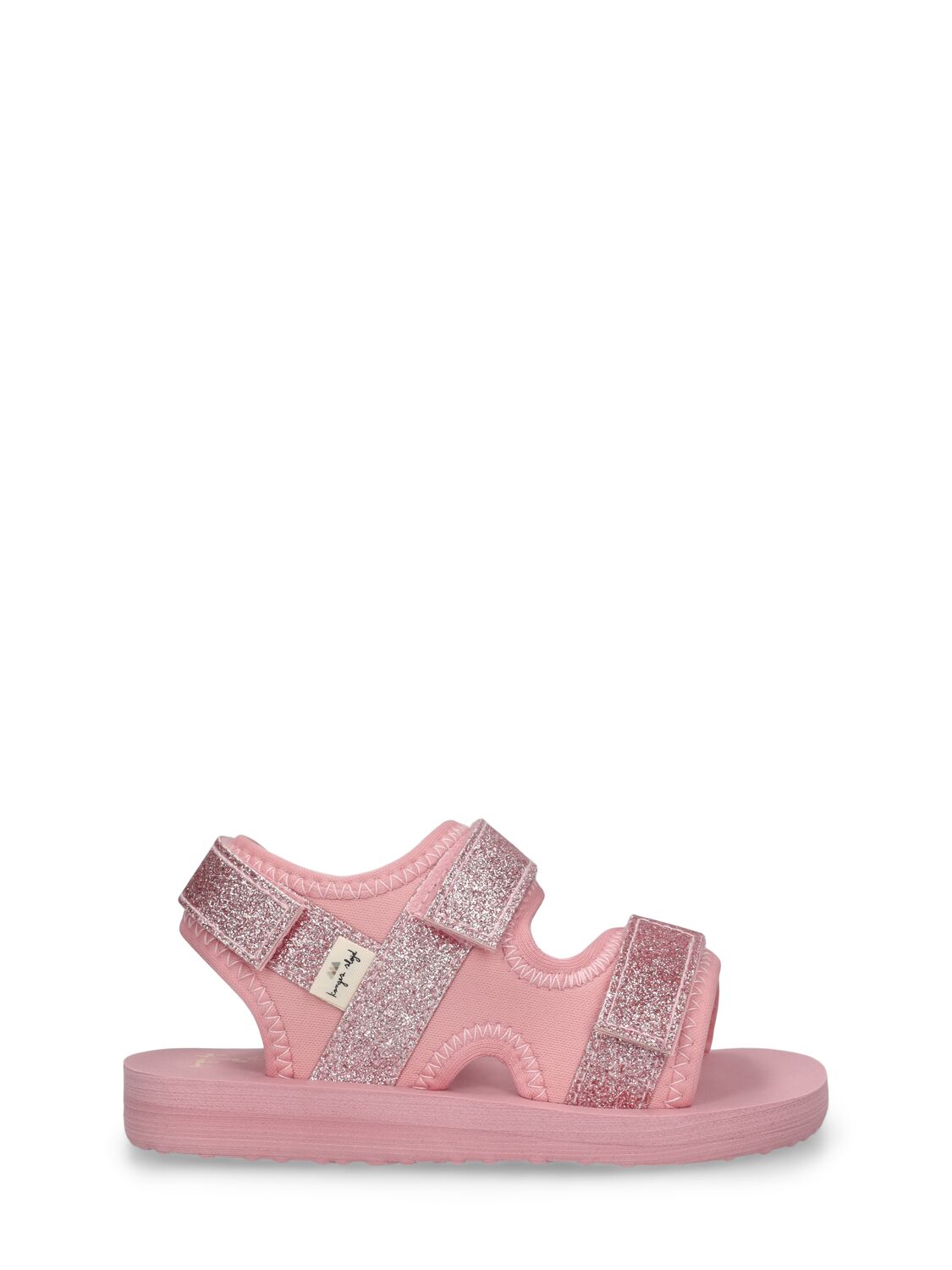 Glittered Rubber Sandals W/Straps