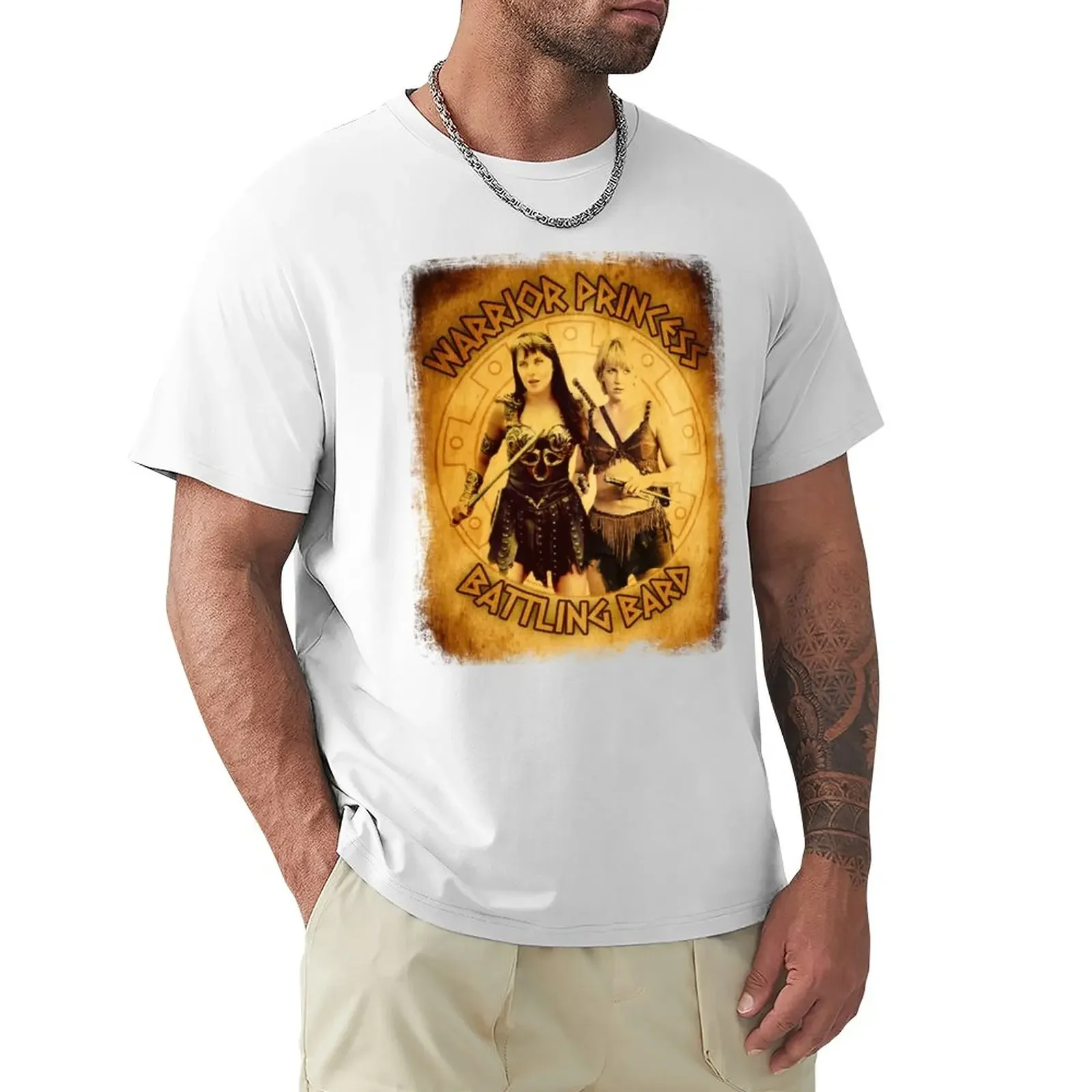 T-Shirt Bard & Warrior & Bard Di Imar Abbigliamento Anime Sublime Abbigliamento Uomo