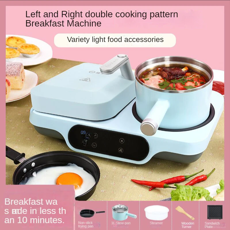 Macchina Per La Colazione A Sandwich Casa Multifunzionale Waffle Light Food Net Red Mini Toast Toaster