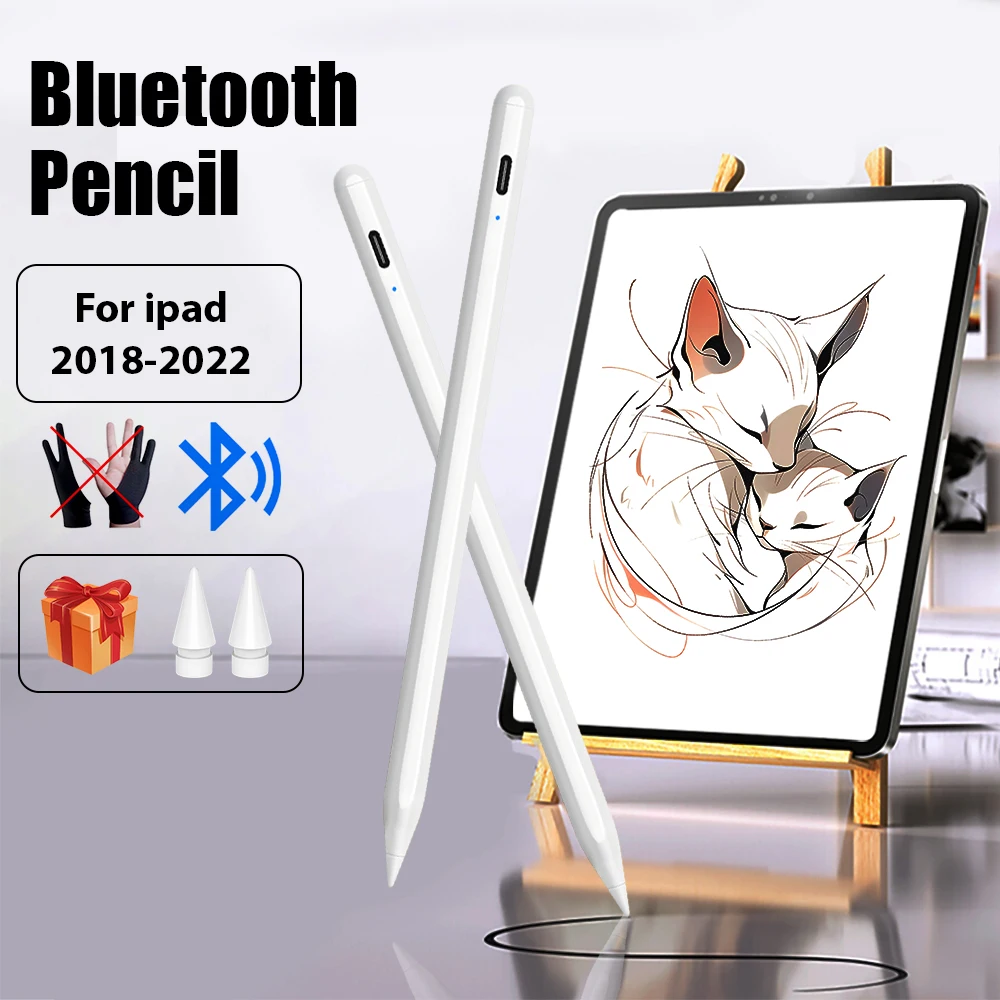 Per Apple Pencil 2Nd 1St Per Ipad Pro 12.9 11 Penna Stilo 8Th 9Th 10Th Generation Air 5 4 3 Mini 6 2021 2022 Penne Touch Bluetooth