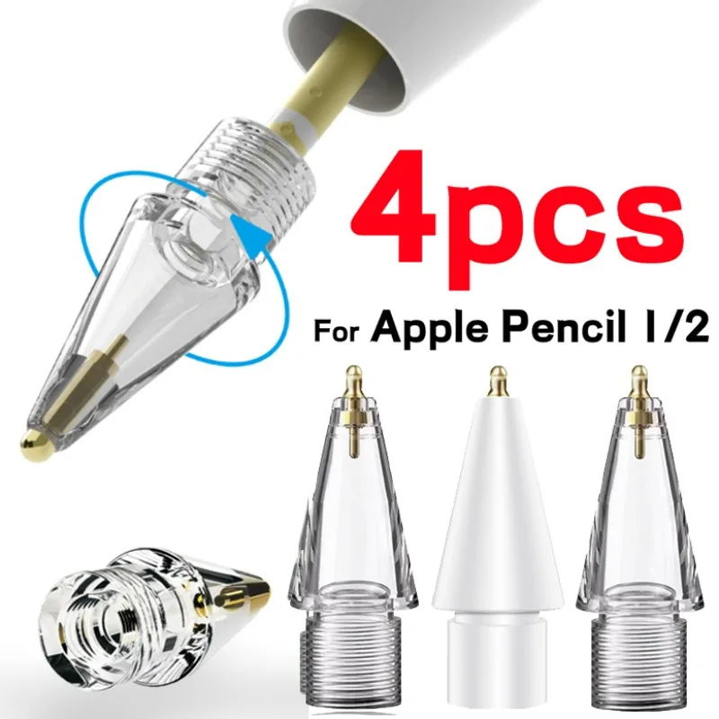 Pennini Di Ricambio Per Matita Apple 1/2 Generazione Soft Needle Tips Touch Screen Tablet Pen Pennini Per Apple Ipad Stylus Pen