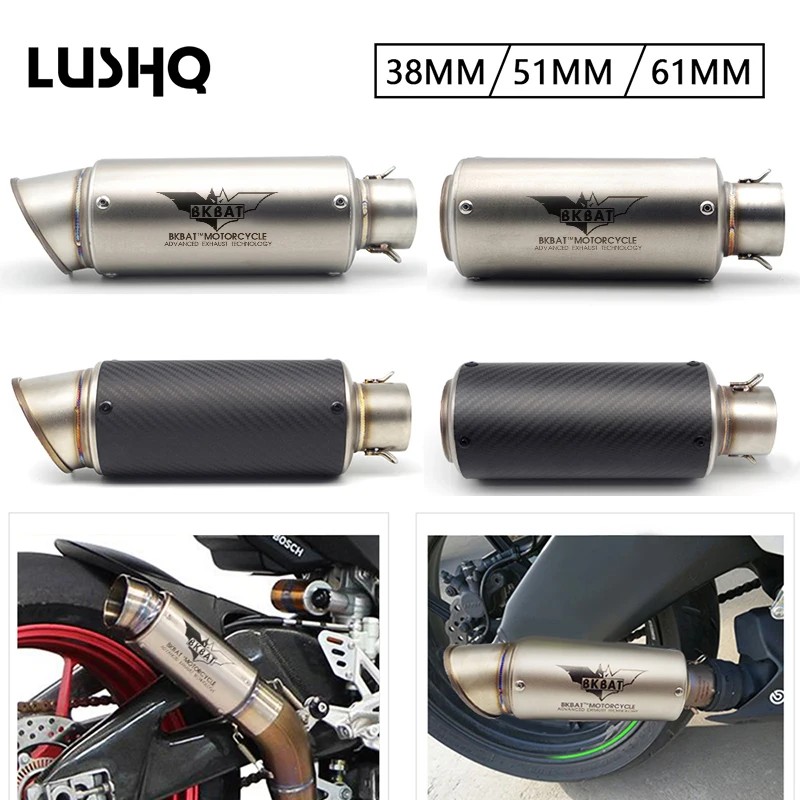 Scarico Moto Tubo Di Scarico Mufler Escape Moto Per Yamaha Dragstar Bmw R1100Rt Honda Fg Yamaha Mt 09 Tracer Yamaha Xvs 950