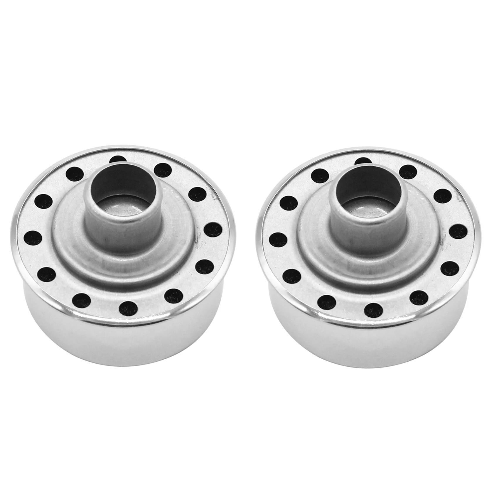 2X Sfiato Coperchio Valvola Tondo Push-On Per Coperchio Valvola Foro Da 1-1/4 Pollici Per Chevy Ford 327 350 396 454 302 351W