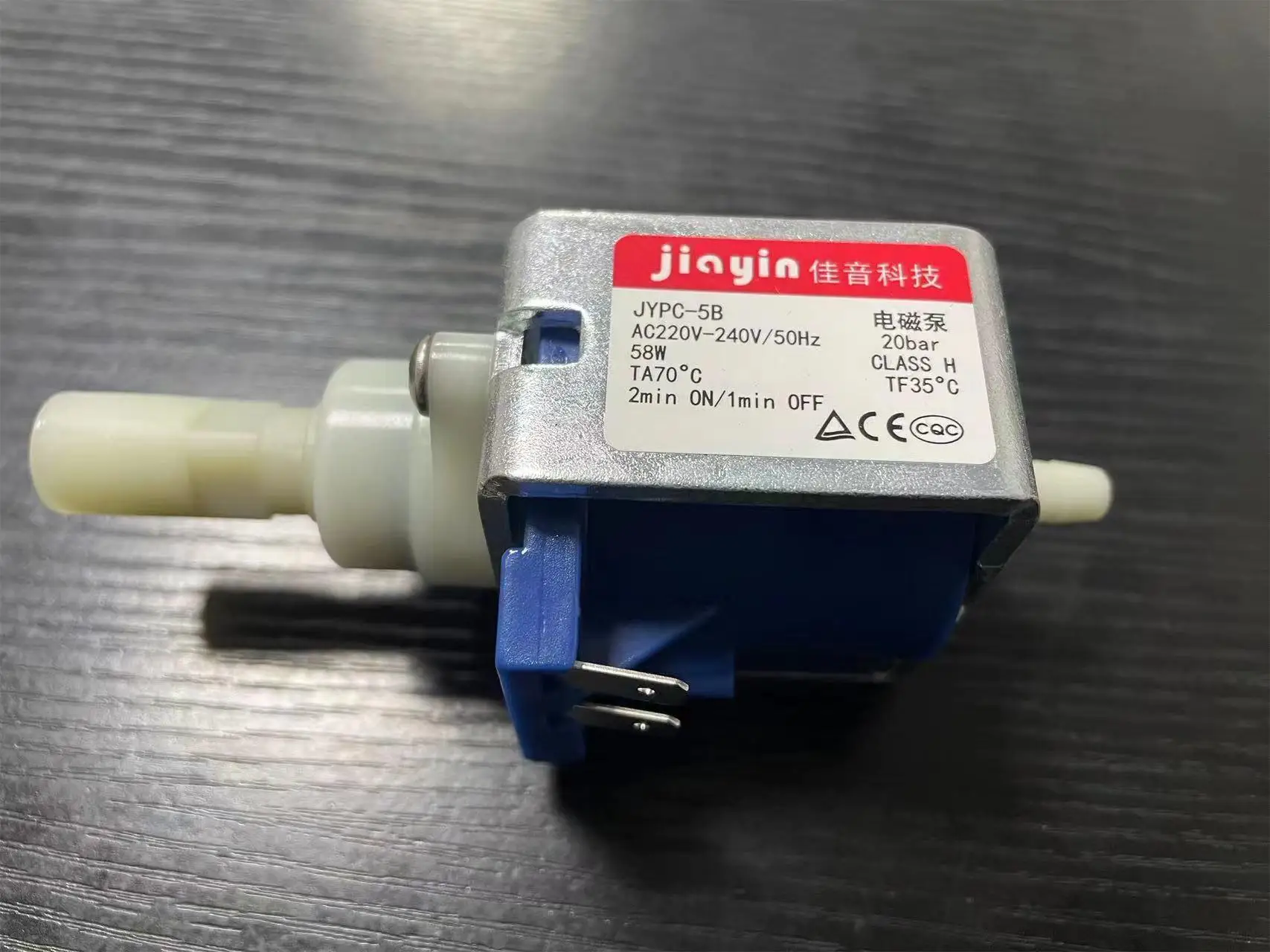 Jypc-5B Ac 220V - 240V 58W 2Mpa Pompa Dell'Acqua A Solenoide Elettromagnetico Per Macchina Da Caffè Philips, Ferri Da Stiro Elettrici, Scopa A Vapore,