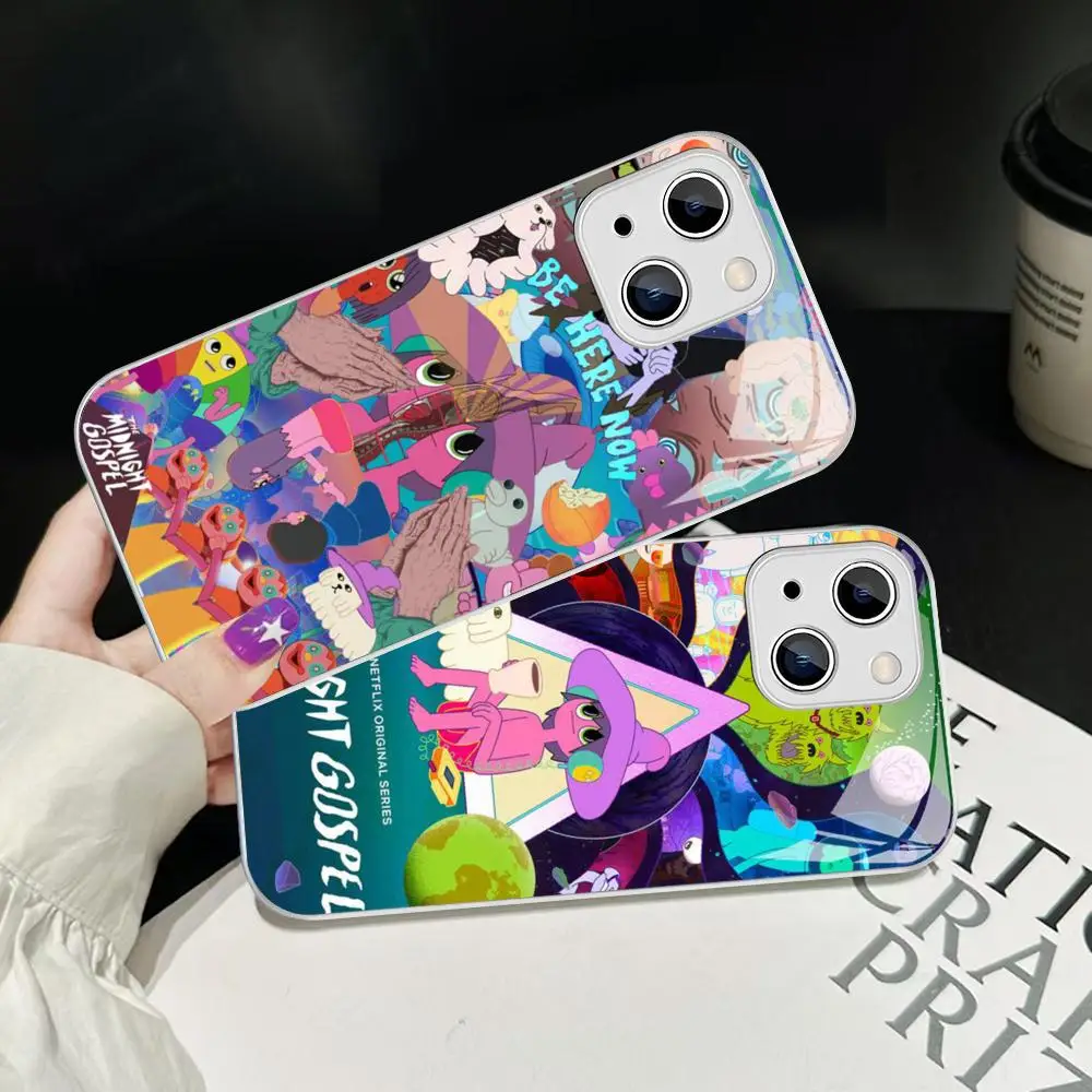 The Midnight Gospel Custodia In Vetro Temperato Per Iphone 14 13 12 11 Pro Mini Xs Max 14Plus X Xs Xr Cover