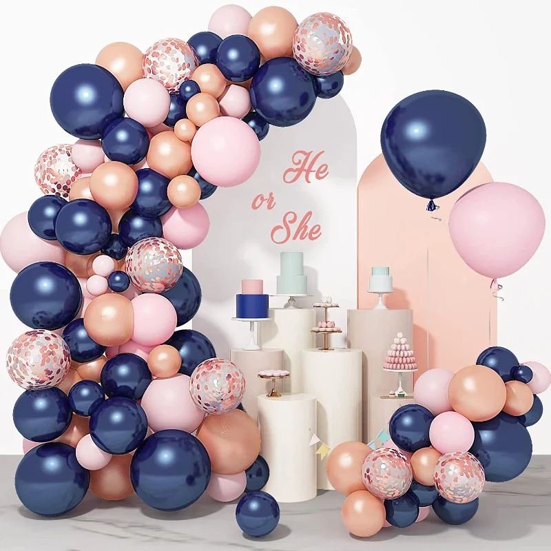 New Gender Reveal Party Macaron Blue Pink Birthday Balloons Globos Boy Or Girl Baby Shower Decoration Arch Ballon Anniversaire
