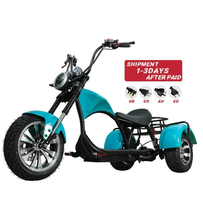 Q41 3 Ruote Escooter 60V 3000W Moto 30Ah Litio A Lungo Raggio Citycoco 12 "Trike Scooter Elettrico Cococity Scooter
