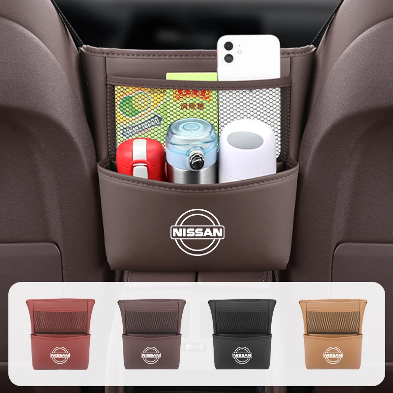Seggiolino Auto Portaborse Napa Leather Seat Gap Storage Bag Per Nissan Qashqai Juke Sentra Altima Versa Maxima Almera Rogue Pulsar