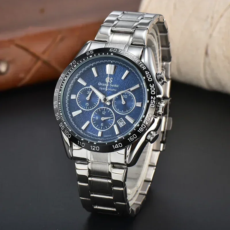 Nuovo Marchio Di Lusso Grand Seiko Slgc001G Tentagraph Evolution 9 Collection Cinturino In Acciaio Cronografo Al Quarzo Aaa Orologio Da Uomo