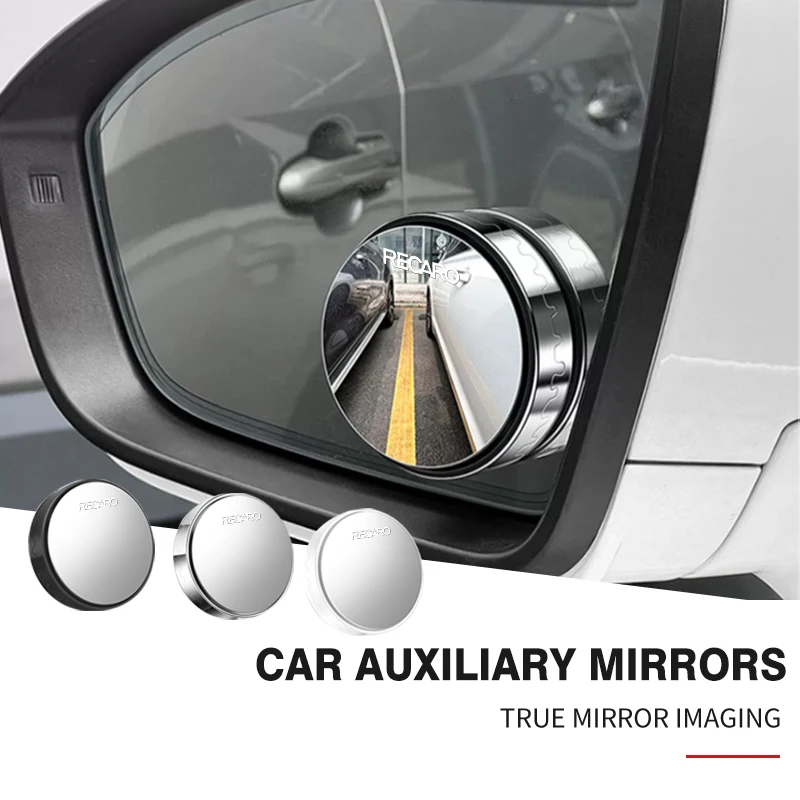 2Pcs Round Frame Convesso Blind Spot Mirror Guida Di Sicurezza Per Recaro Nan