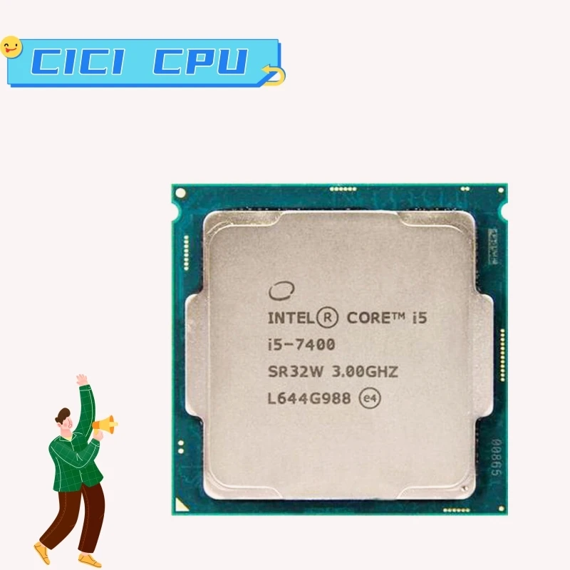 Processore Cpu Quad-Thread Quad-Core I5-7400 I5 7400 3.0Ghz Usato 6M 65W Lga 1151