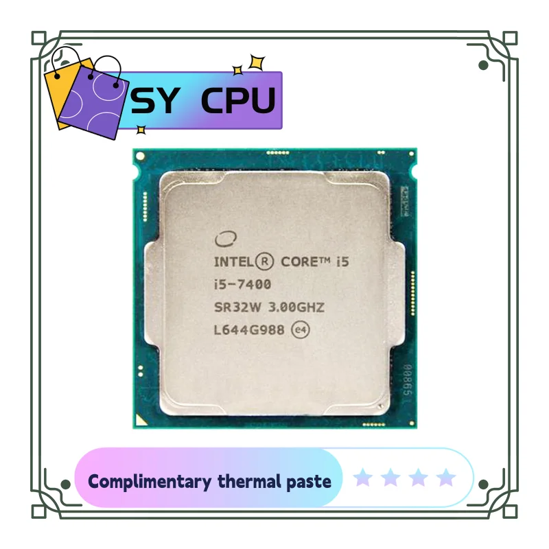Processore Cpu Quad-Thread Quad-Core I5-7400 I5 7400 3.0Ghz Usato 6M 65W Lga 1151