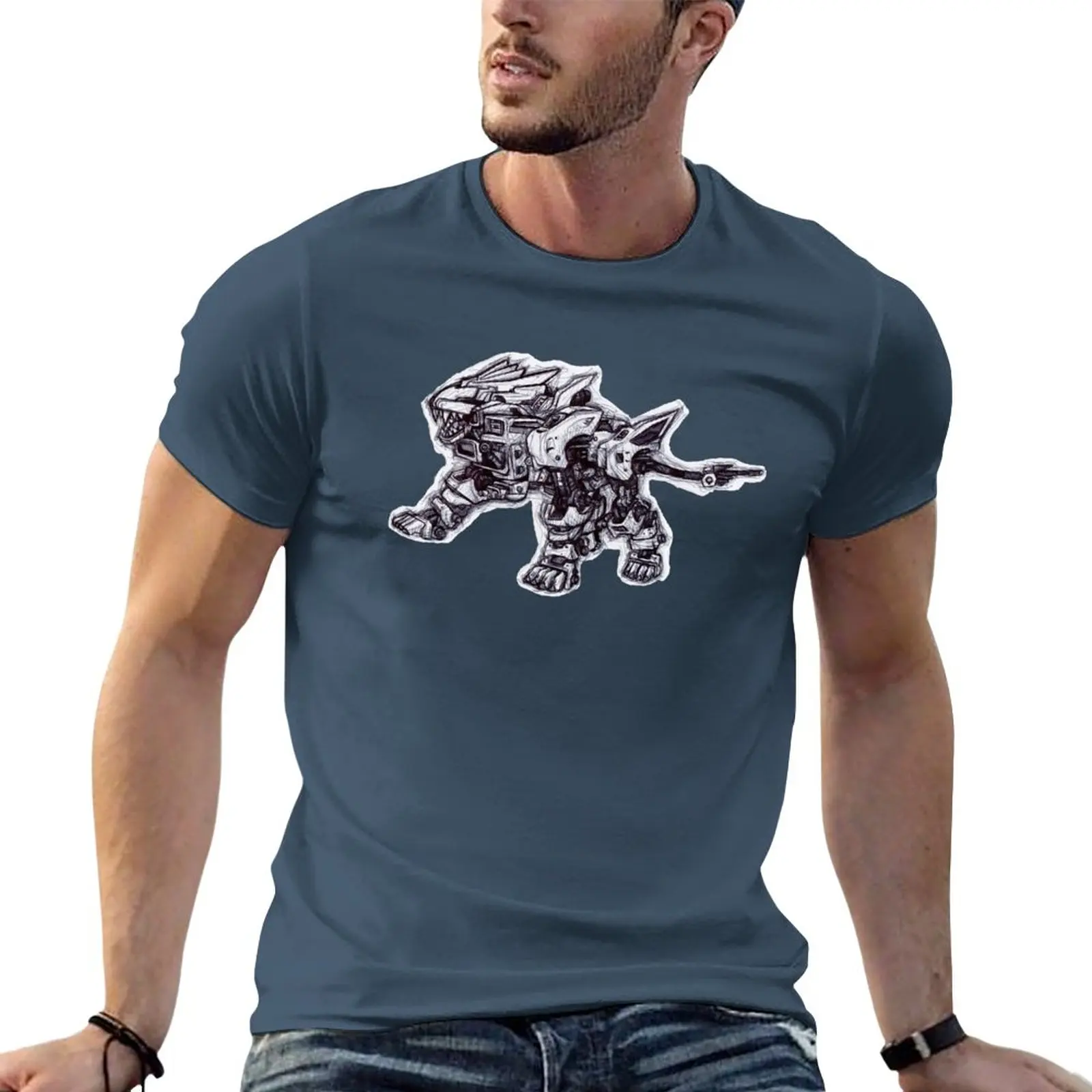 . Zoid Liger. T-Shirt Plus Size Top Magliette Vuote Maglietta Sublime Per Uomo