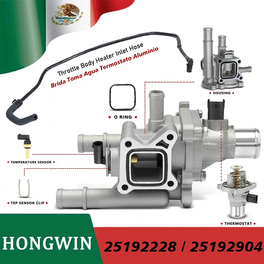 25192228 25192904 Gruppo Alloggiamento Termostato Liquido Di Raffreddamento Motore Per Opel Astra Chevrolet Sonic Cruze Trax 1.8 1.6 55564890 55575048