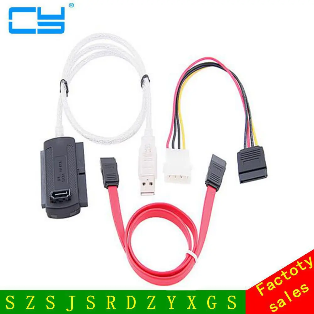 Spina Usa 3In1 Usb 2.0 A Ide Sata S-Ata Ata 2.5 3.5 Disco Rigido Hd Hdd Convertitore Cavo Adattatore Per Windows 2000 Xp Vista Win7 Win8
