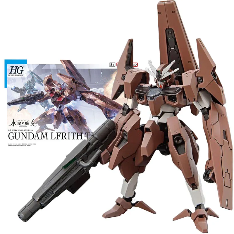 Bandai Gundam Model Kit Anime Figures Hg 1/144 Strega Da Mercury Lfrith Thorn Mobile Suit Gunpla Action Figure Toys For Boys