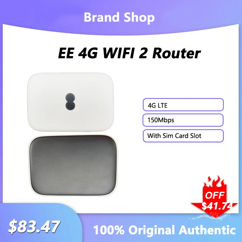 Router Wireless Originale Ee 4G Wifi 2 150Mbps 4G Lte Modem Tascabile Hotspot Portatile Con Batteria Ripetitore Slot Per Scheda Sim 2200Mah