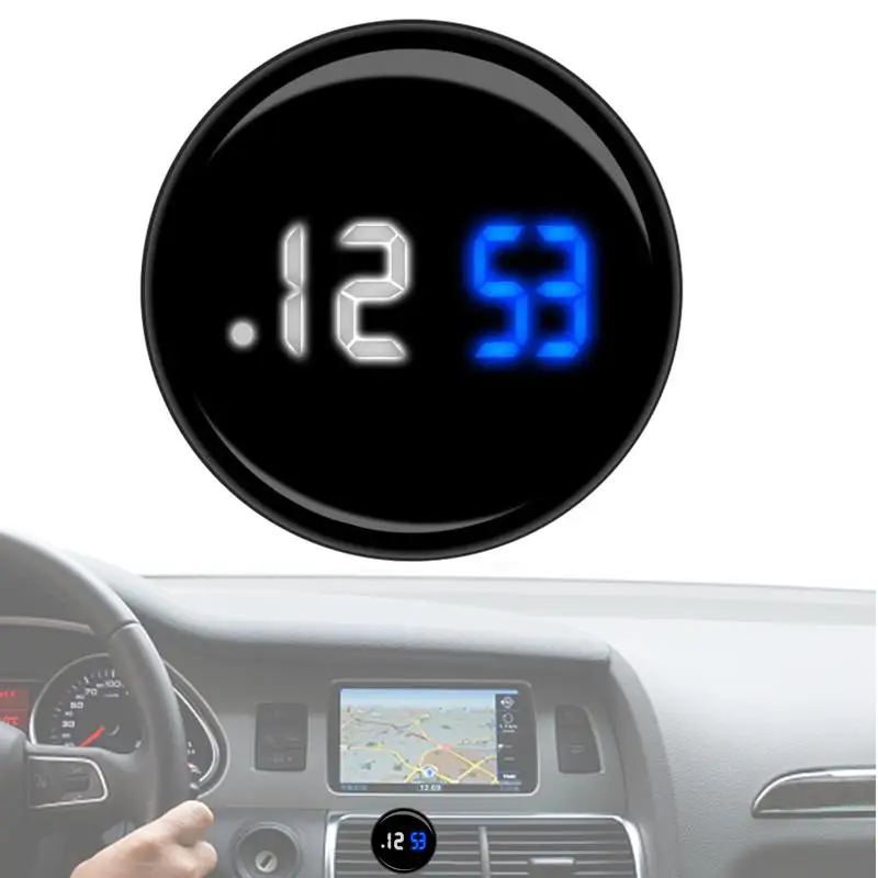Tiny Digital Clock Waterproof Stick On Dashboard Clock Touch Control Orologi Per Auto Convertibile Suv Travel Camper Auto Car
