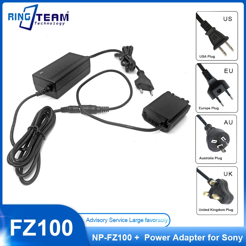 Np-Fz100 Np Fz100 Dc Accoppiatore + Adattatore Di Alimentazione Per Fotocamere Sony Alpha 9 A9 Ilce-9 Ilce-7M3 A7Riii A7 Iii Ilce-7M3 Ilce-7M3K