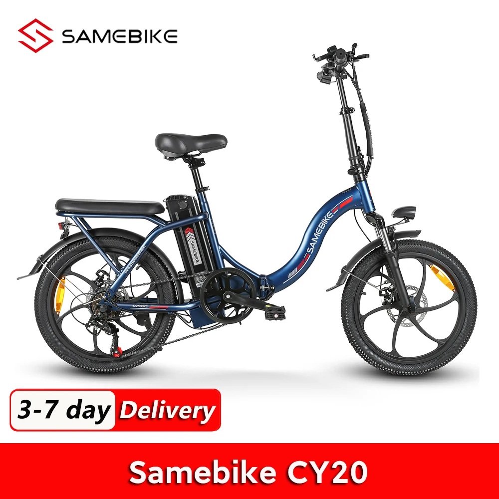 Samebike Cy20 Bicicletta Elettrica Pieghevole 350W 36V 12Ah Mtb Mountain Bike Outdoor Fat Ebike Per Adulti